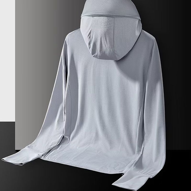 Unisex Hooded Long Sleeve Sun Protection Shirts For Men And Women Outerwear