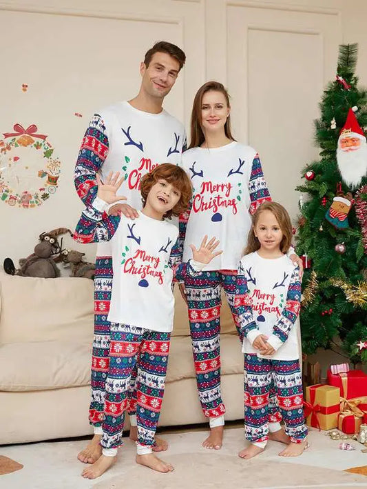 Christmas Matching Family Pajamas Sets Holiday Pjs