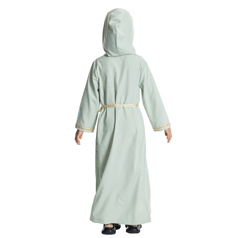 Muslim Girl Hooded Abaya Dress