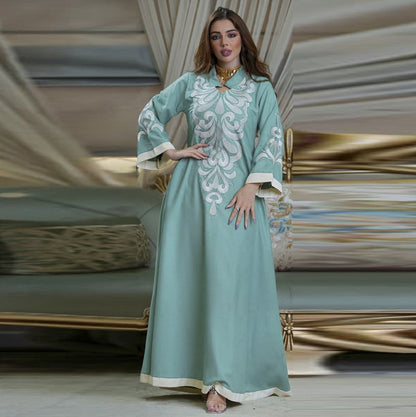 Eid Embroidery Women Kaftan Dress