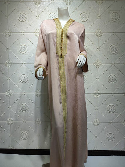 Hooded Velvet Women Kaftan Dress Jalabiya Jalaba