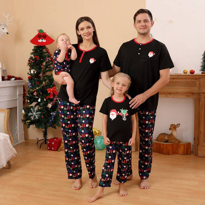 Matching Family Short Sleeve Christmas Pajamas Set