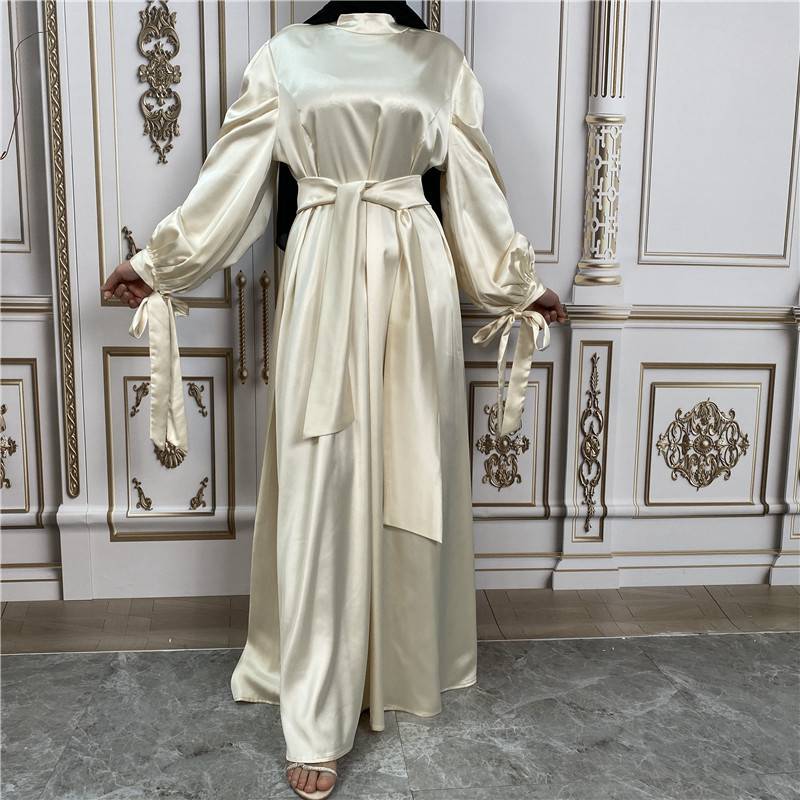 Elegant Satin Abaya Dress For Muslim Women