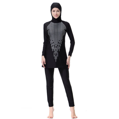 Muslim Women Hooded Swimwear Swimsuit Burkinis