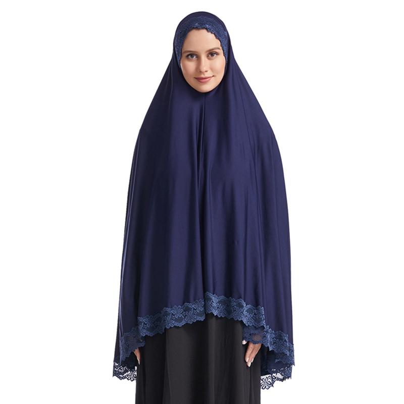 6 Colors Long Khimar Hijab Overhead
